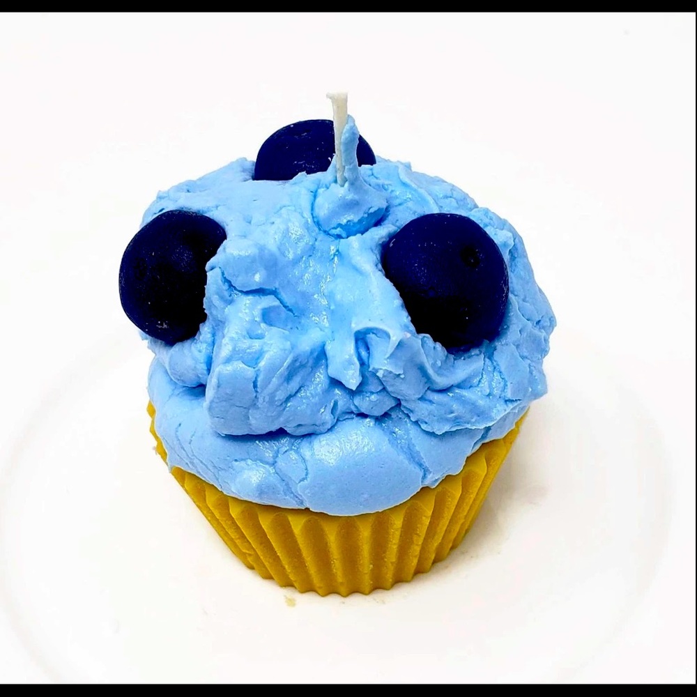 Cupcake Candle-Blueberry Scent